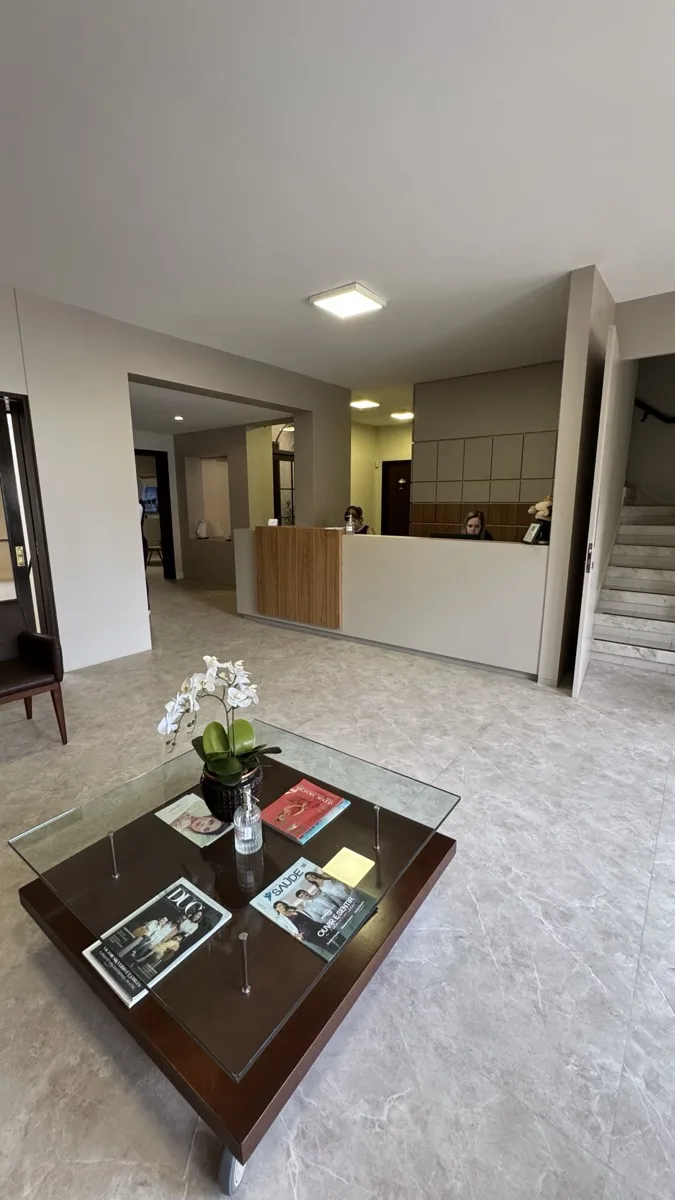 Recepção da Clínica Bertoli em Joinville